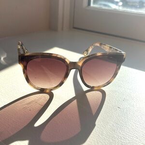 Lele Sadoughi Tortoise Brooklyn Sunglasses